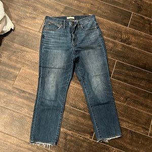 Madewell vintage crop Jean